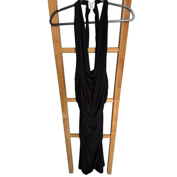 I.Am.Gia NWT Valentina Maxi Dress Halter Open Back Mermaid Skirt Black Size Smal - Picture 4 of 12